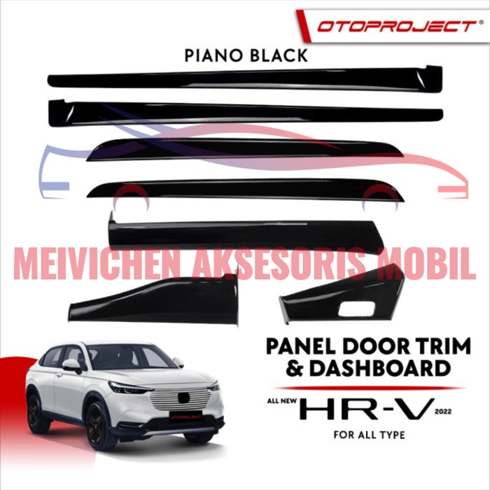 Panel Door Trim+Car Dashboard All New HRV 2022-2023 Piano Black ...