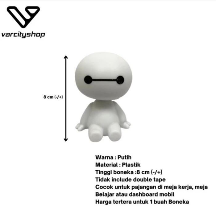 Car Display Baymax Doll Rocking Per Toy Dashboard Shopee Malaysia