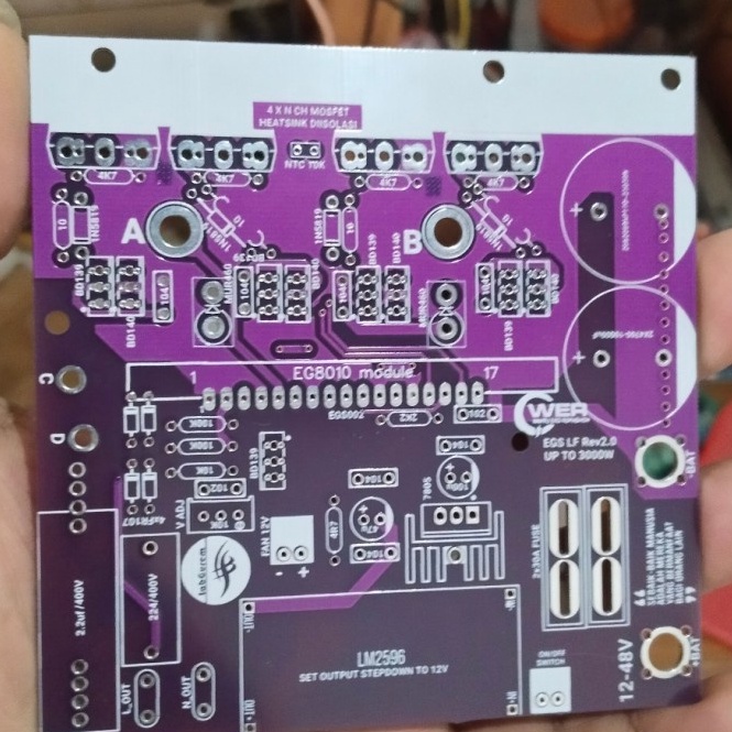 Sale Price.. Pcb Mini Inverter EGS002 PSW 4 Mosfet Large Totem 1000W