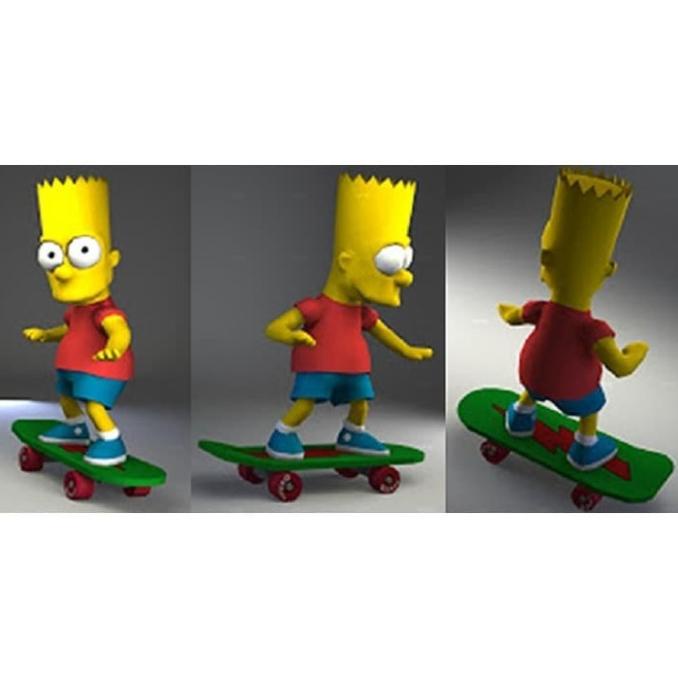 Diy Papercraft Bart Simpson Pattern | Shopee Malaysia