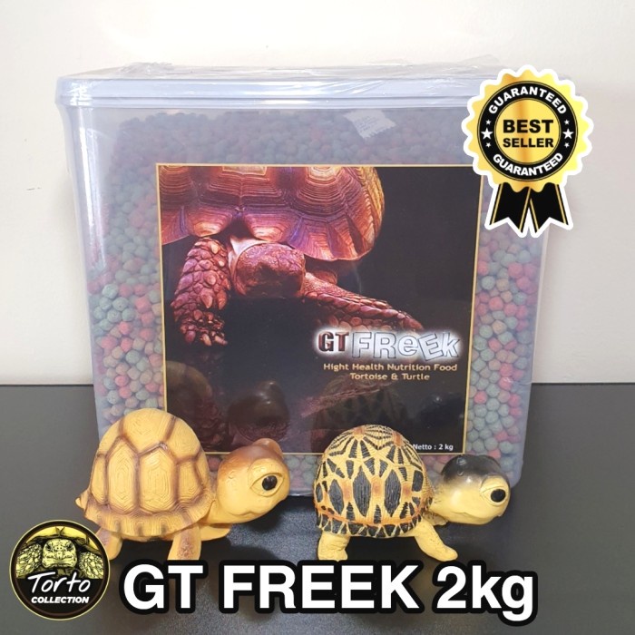 Gtf 2Kg GtFreek Torto Reptile Sulcata Bearded Dragon Pellet Food