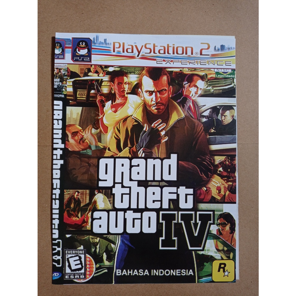 Ps2 Game Cassette - GTA IV Contents GTA SA Indo Language PS2 Game ...