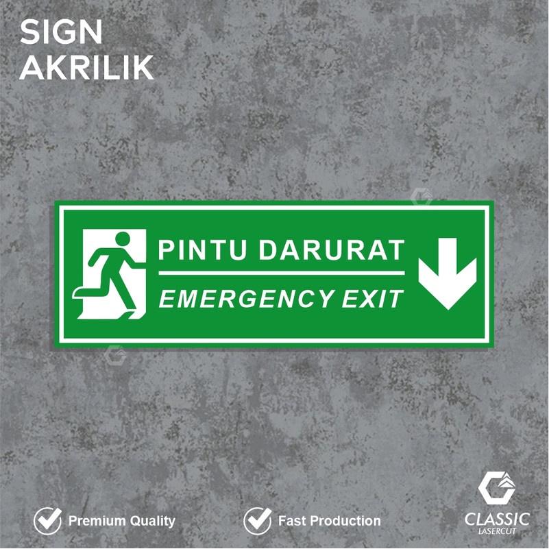 Safety Sign Board Acrylic 