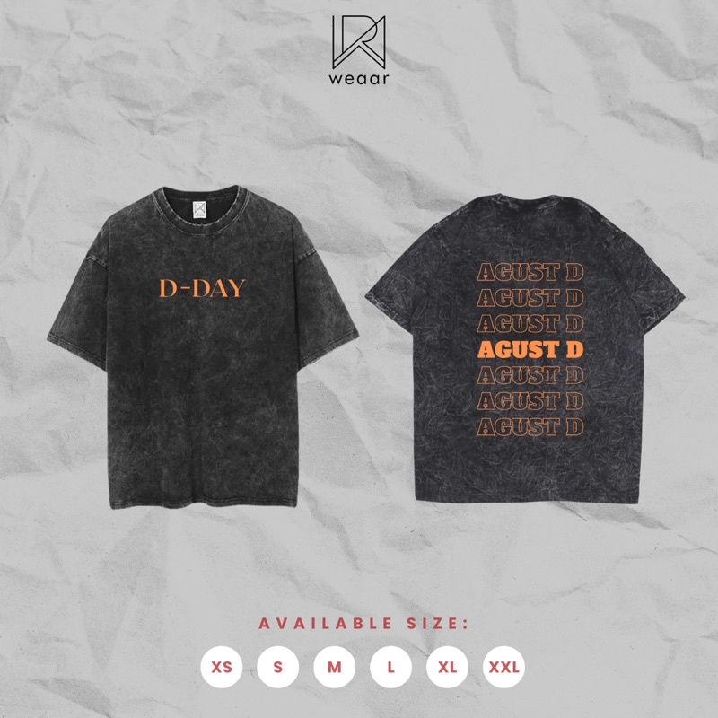 Suga Agust D BTS World Tour Washed Oversized Tshirt | Shopee Malaysia