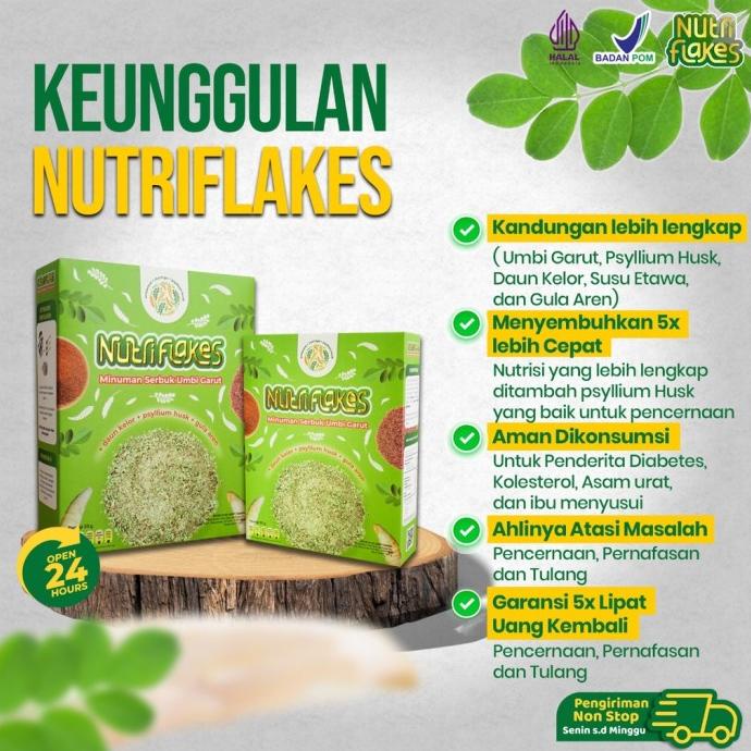 Nutriflakes Garut Tuber Powder Drink || Nutriflek Nutriplek Cereal ...