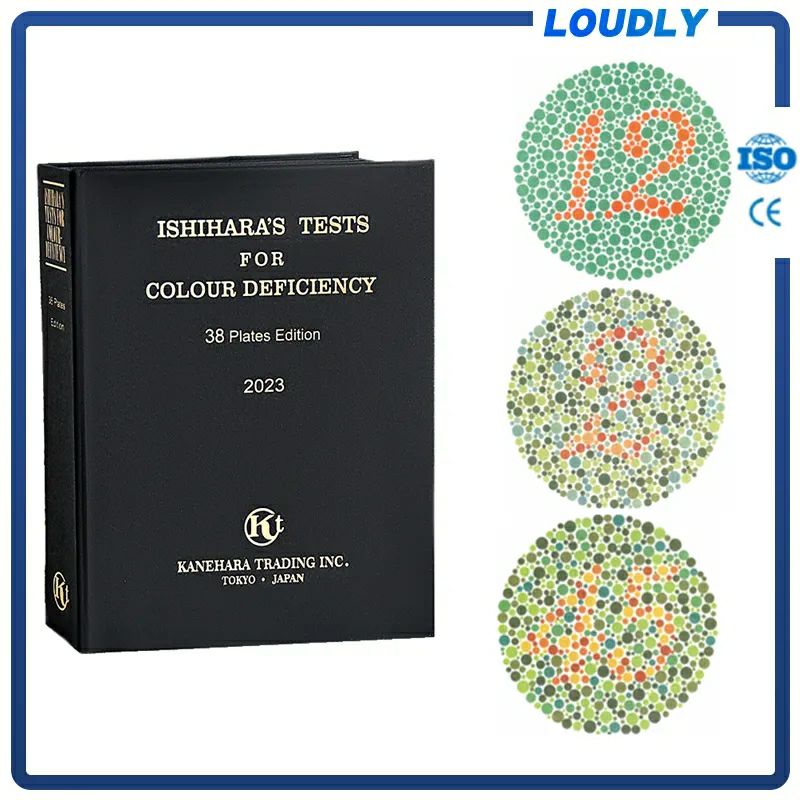 Color Blindness Book Ishihara Book 38 Plates Color Blindness Color ...