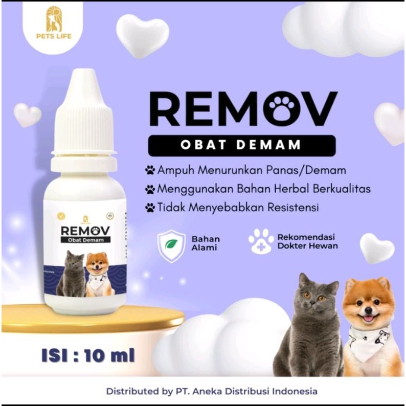 Remov Dog And Cat Fever Medicine 10ml Shopee Malaysia