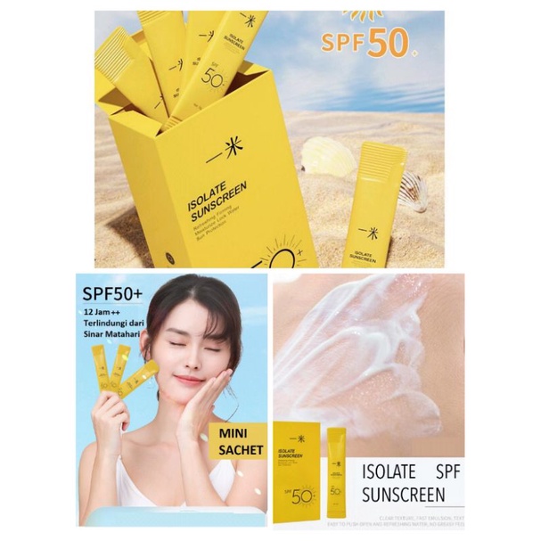 SPF 50 PA+ Sun Block Sachet Sun Sreen Face Lasts 12 Hours EM043 ...