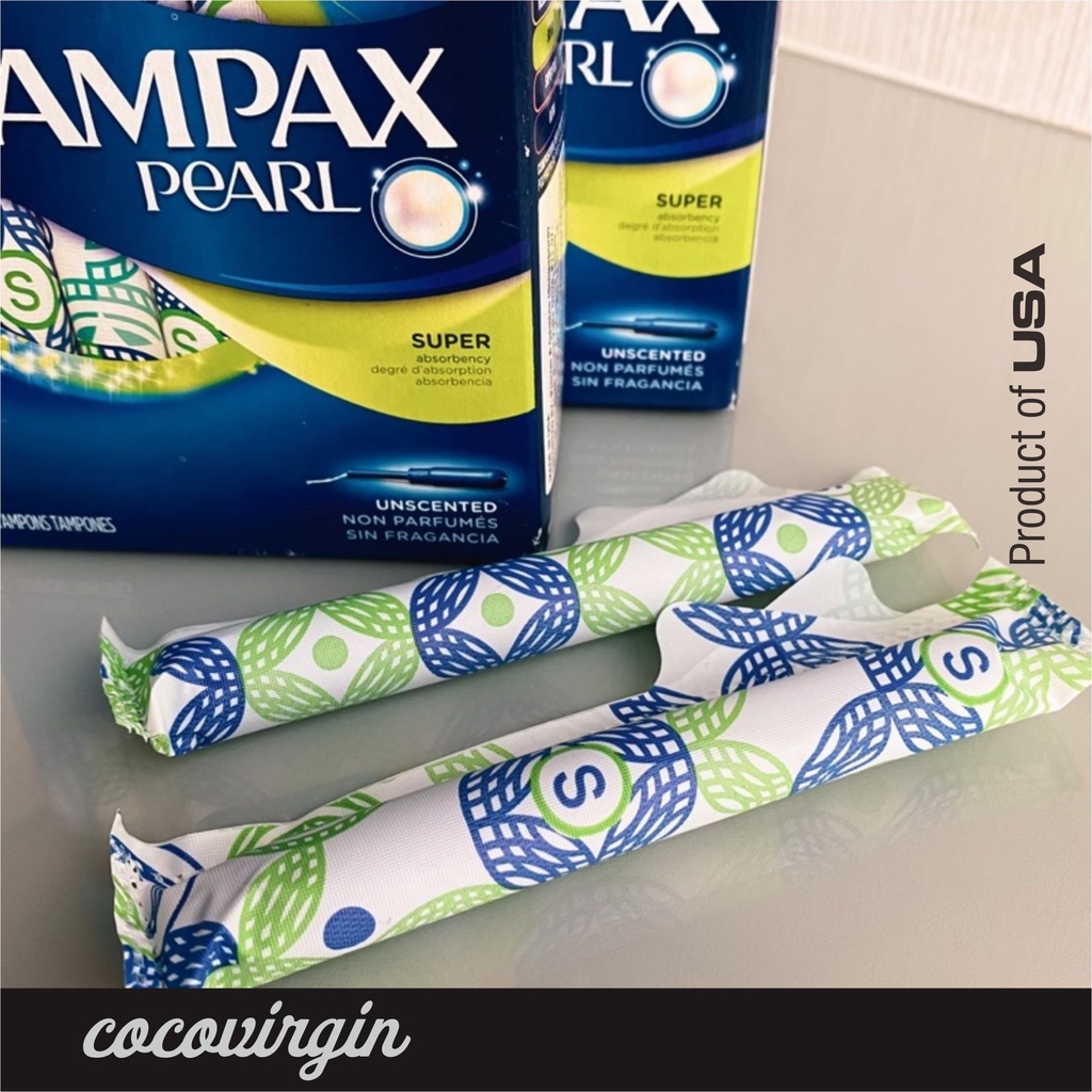 Tampax Pearl Plastic Unscented Super Tampon 1pcs Shopee Malaysia