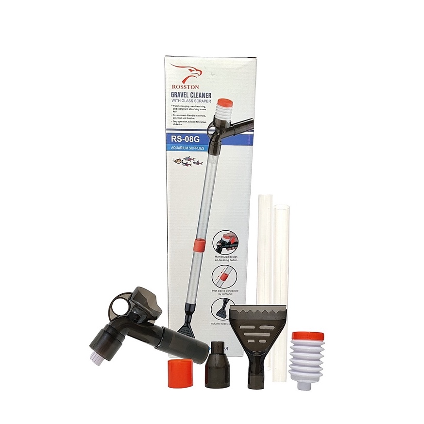 Best Vacuum Sand Gravel Cleaner Algae glass Scraper aquarium Cleaner Shopee Malaysia