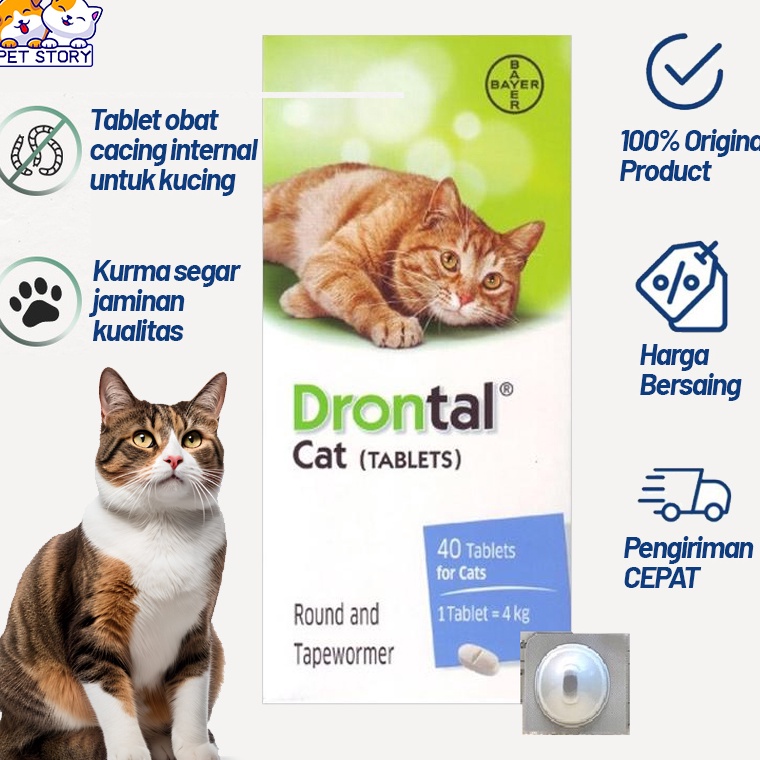 Drontal CAT Original Original CAT Worm Medicine Children Kitten