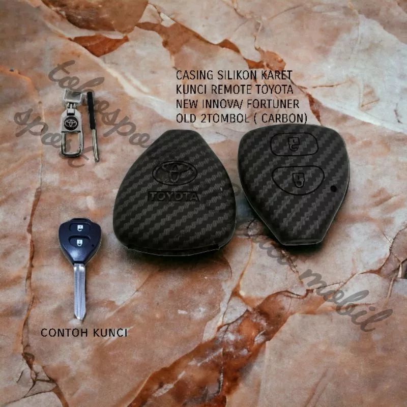 Innova FORTUNER OLD CARBON REMOTE KEY SILICONE CASING CASE | Shopee ...