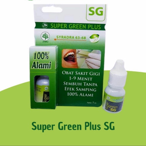Super Green Plus Herbal Tooth Pain Medicine (Safe For Anthracnose