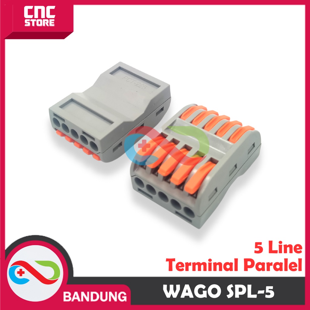Parallel TERMINAL 5 LINE CONNECTION CONNECTOR BLOCK WAGO SPL-5 | Shopee ...