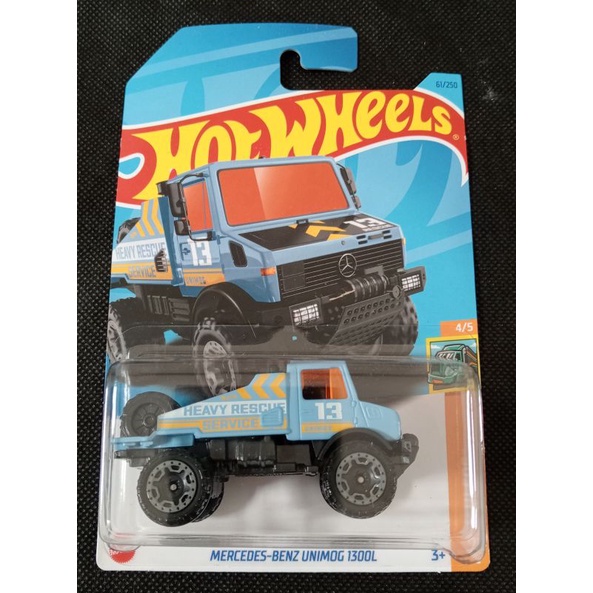 Hot WHEELS MERCEDES-BENZ UNIMOG 1300L Blue | Shopee Malaysia