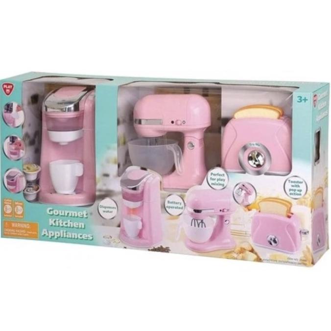 Playgo Play Perfect Kitchen Appliance Trio Set Pink *New*