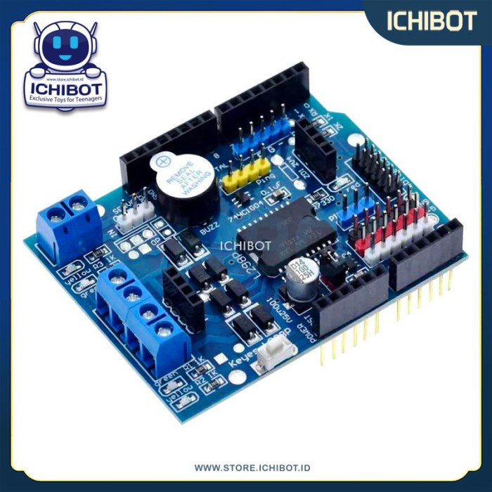 Arduino Motor Controller Shield Hailege L298P Motor Driver Module ...