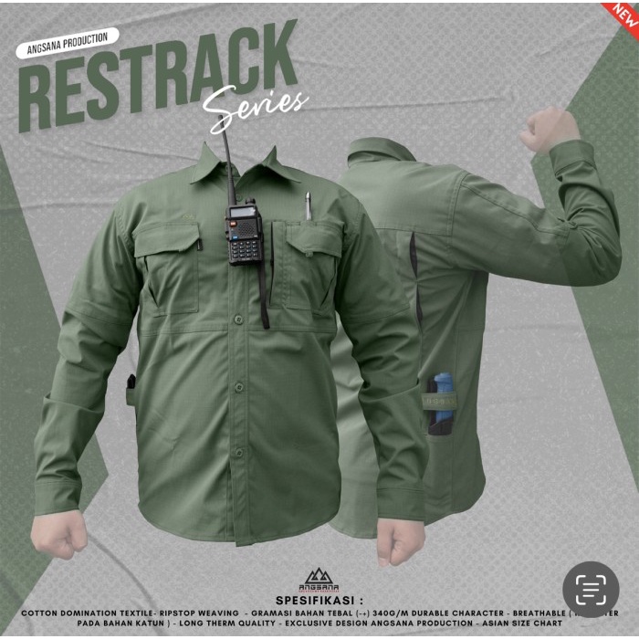 KEMEJA Hards Angsana Shirt Restrack Series High Performance Millitary ...