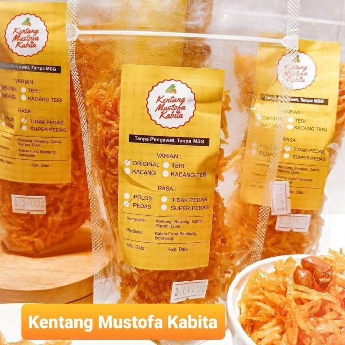 New Anchovy KABITA Potato MIX Anchovy Nuts Chips Spicy Sweet Dry 200GR