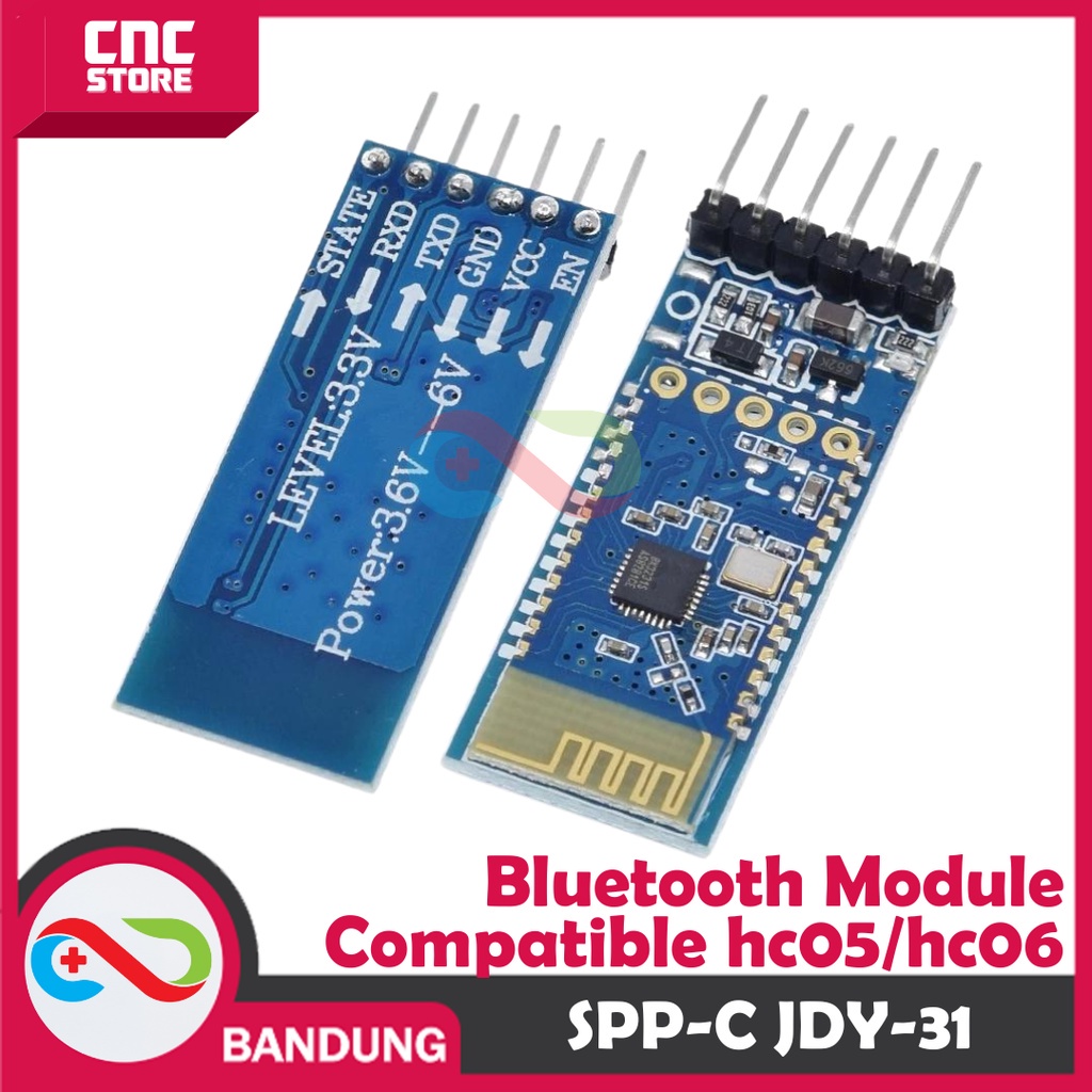 Spp-c BLUETOOTH SERIAL Module JDY-31 COMPATIBLE HC-05 HC-06 SPPC ...