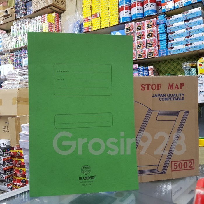 HIJAU Stopmap/map Folder Folio Diamond 500 Green (50 Sheets) | Shopee ...