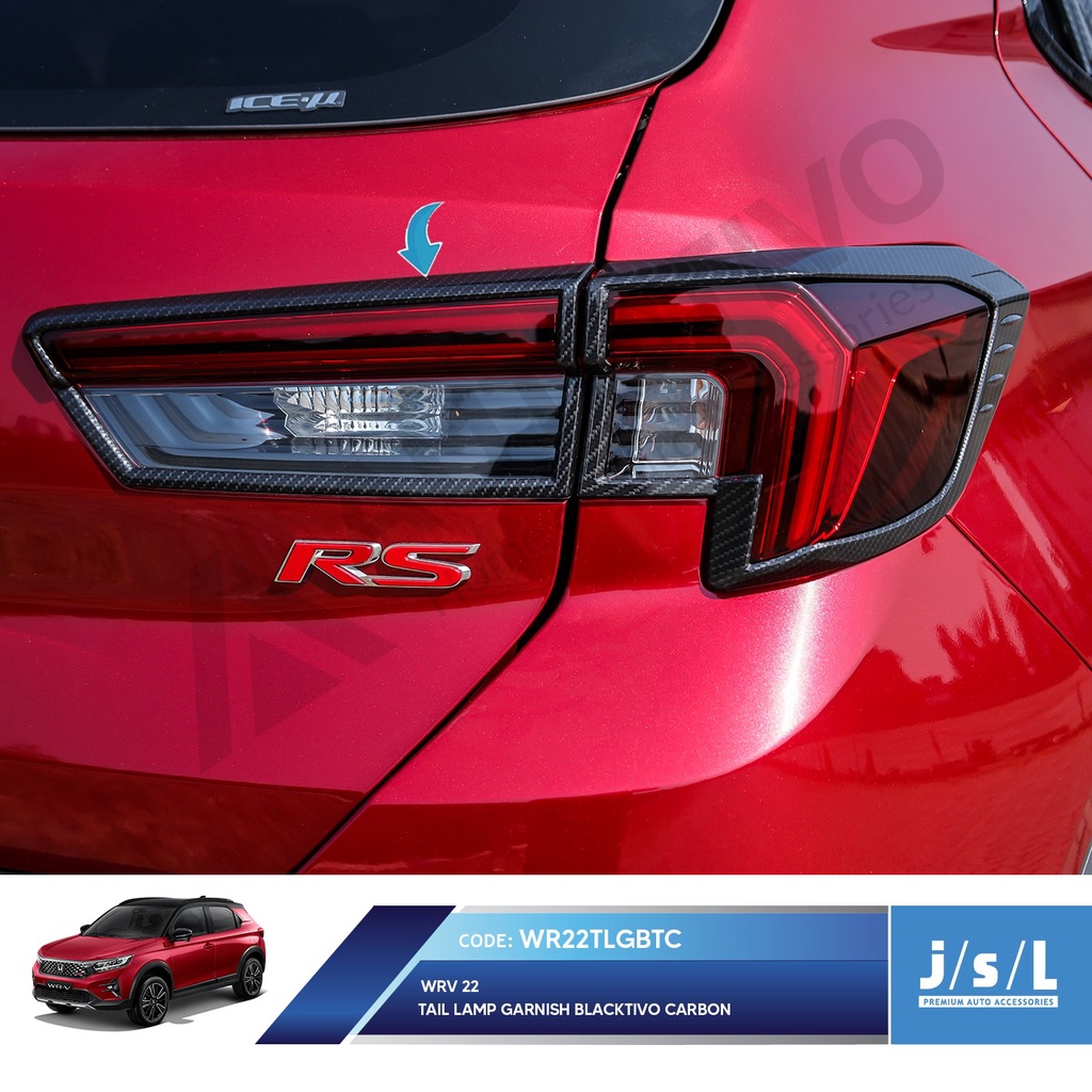 Wrv 2022 Tail lamp Garnish Blacktivo Carbon JSL Garnis Tail lamp