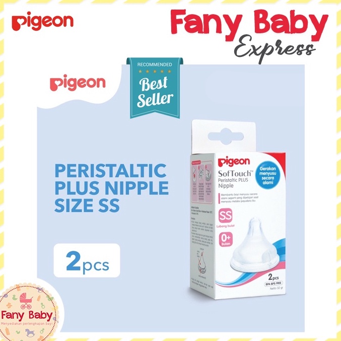 •Vtp Pigeon PERISTALTIC PLUS NIPPLE BOX WIDE NECK u Premium Products ...