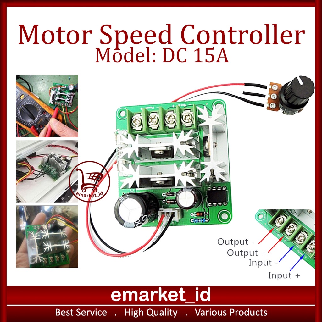 Hailege 6V-90V 15A Controllo Della Velocità Del Motore CC 16KHZ PWM Controller Modulo Regolatore Di Velocità Supporto Scheda Controllo PLC