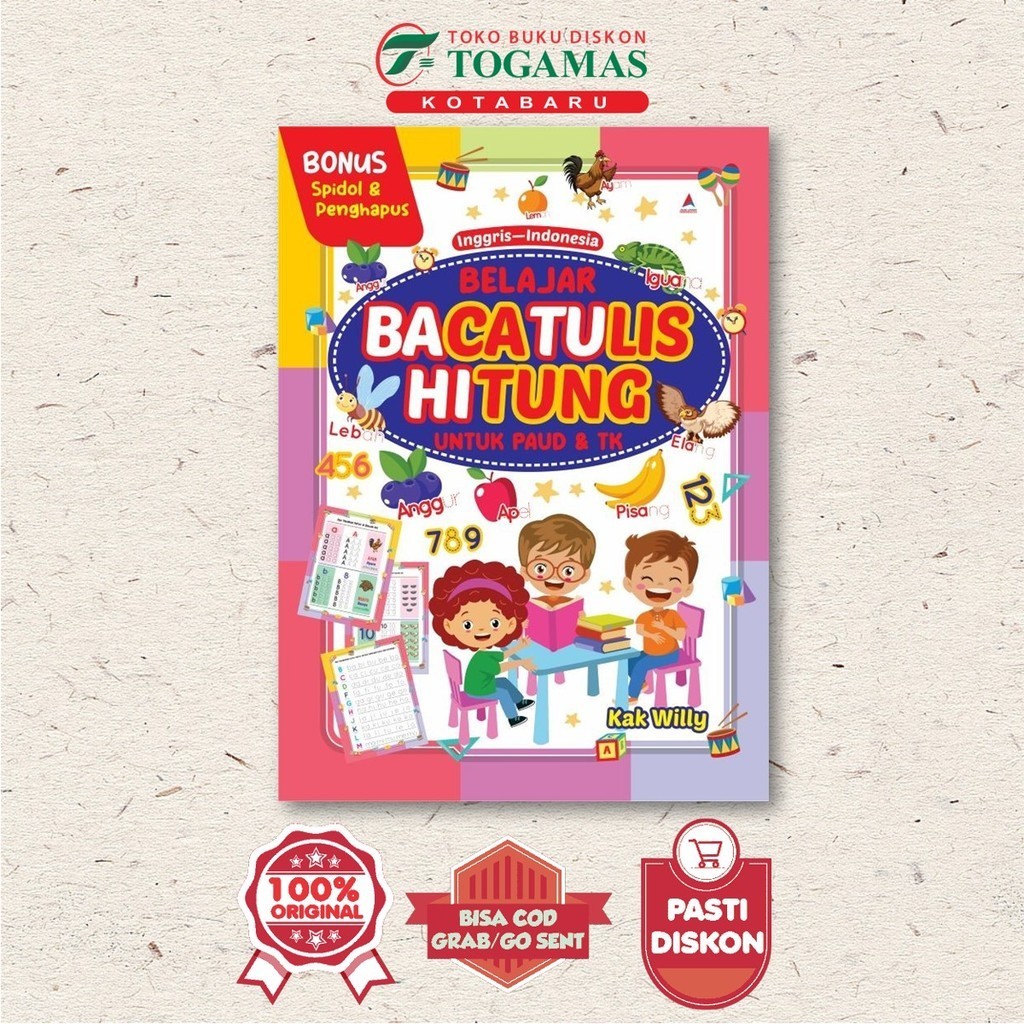LEARN TO READ WRITE COUNT: FOR PAUD & KINDERGARTEN (ENGLISH - INDONESIA ...