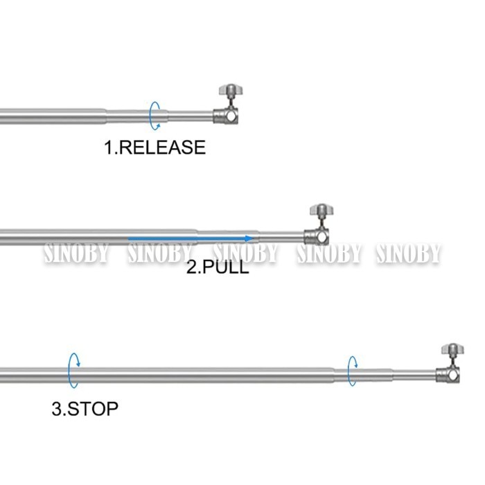 Costa Tp-3Ss Telescopic Pole Adjustable Background Cross Pole | Shopee ...