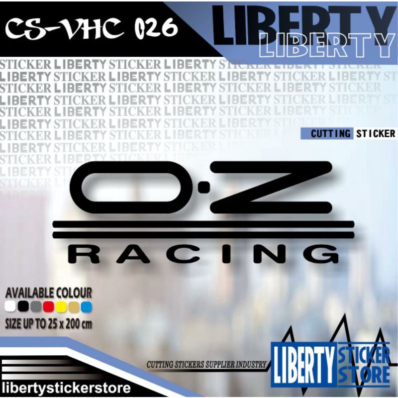Cutting Sticker OZ Racing | Cutting OZ Racing Stickers | Cutting ...