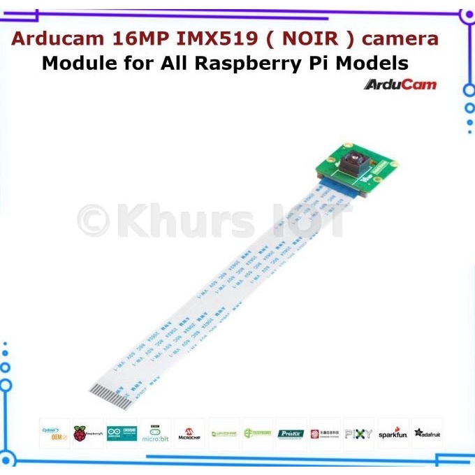 Arducam 16MP IMX519 (NOIR) camera module for All Raspberry Pi Models ...