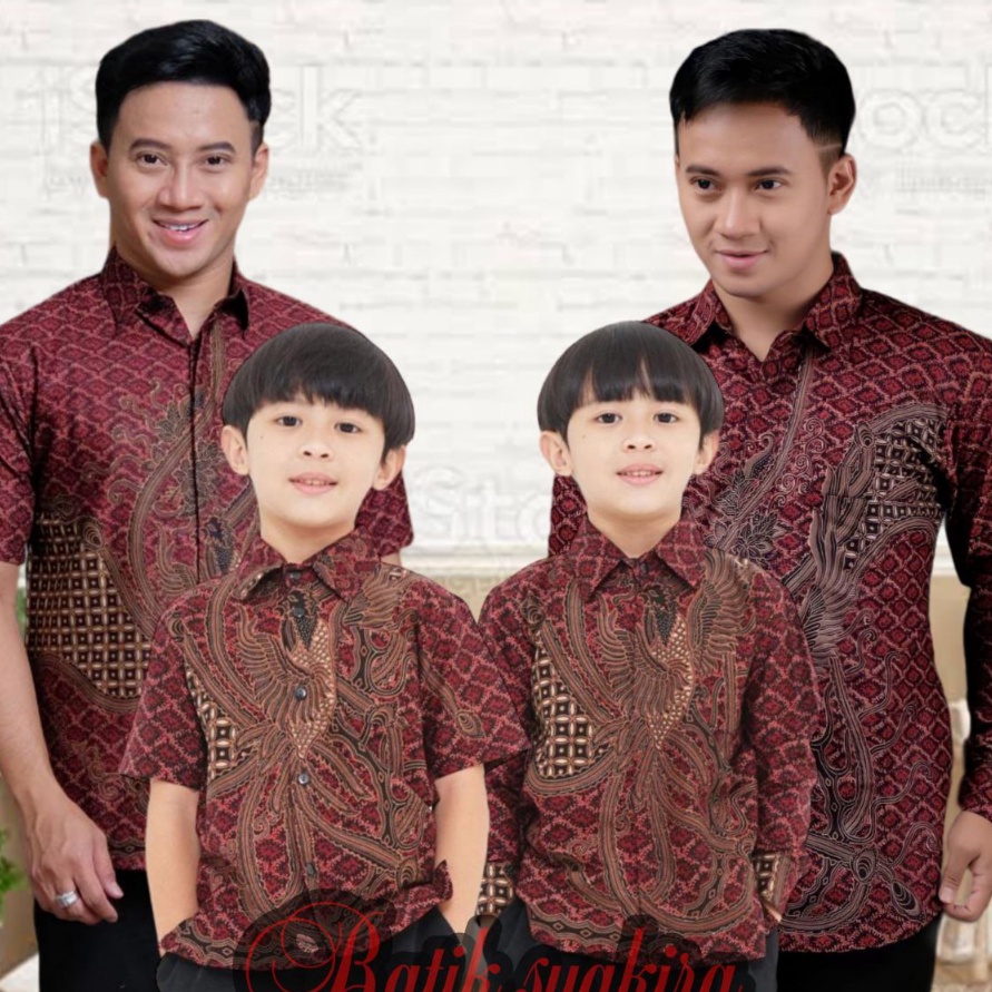 MERAH KEMEJA [W1421S> The Latest Batik Sogan Couple sweet || Couple ...