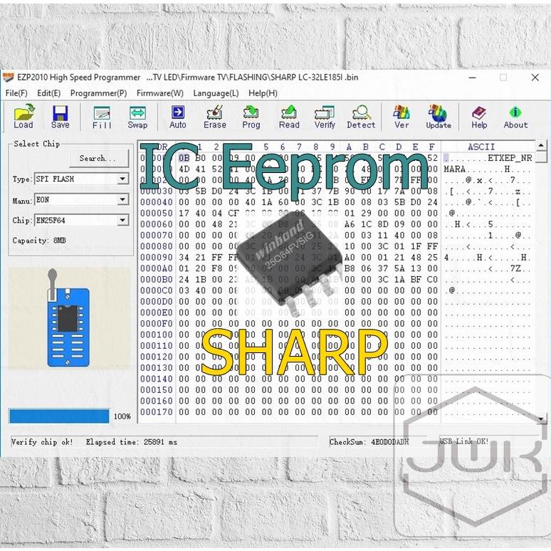 Ic Eeprom plus Sharp TV Firmware Ready To Use!! Shopee Malaysia