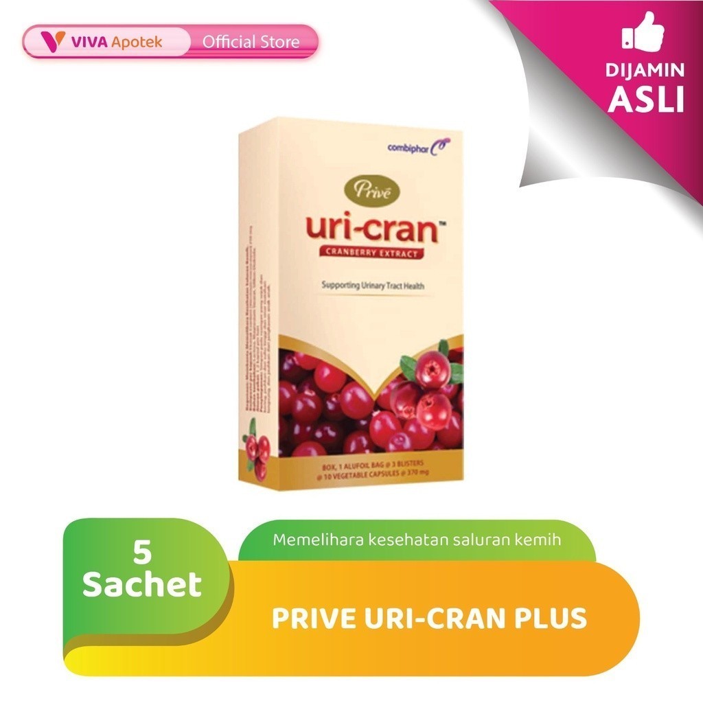 Prive Uri-Cran Plus Maintains Urinary Tract Health (5 Sachets) | Shopee ...