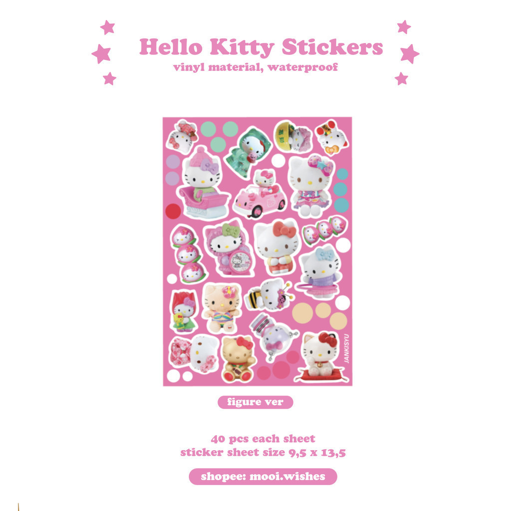 Hello Kitty Sheet Deco Sticker Mobile Laptop Journaling Penpal ...