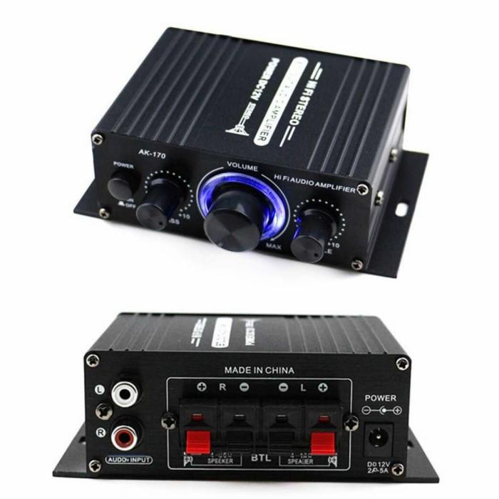 Amplifier MINI POWER AMPLIFIER SPEAKER Active Car STEREO HIFI 20W