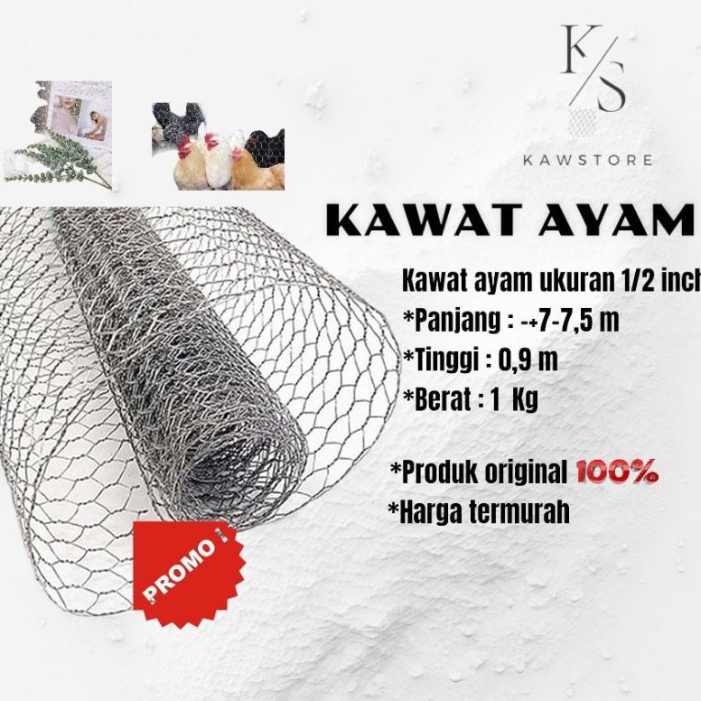  Galvanized CHICKEN WIRE/CHICKEN WIRE MESH 1/2" INCH/CHICKEN CHICKEN
