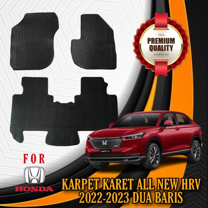 All New Honda Hrv 2022 2023 Car Carpet, Full Set Ksid Logo, Special ...