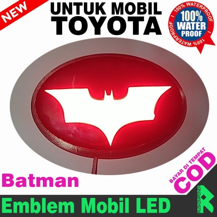 Ready Car Emblem Toyota Logo Batman Car Variation Lights Car Stop