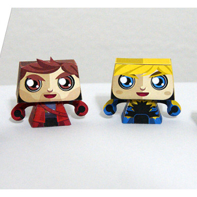 Star Lord 2-character Easy Marvel papercraft Miniature action figure ...