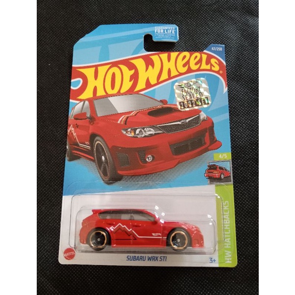 Hot Wheels Subaru Wrx Sti Red Factory Sealed Shopee Malaysia