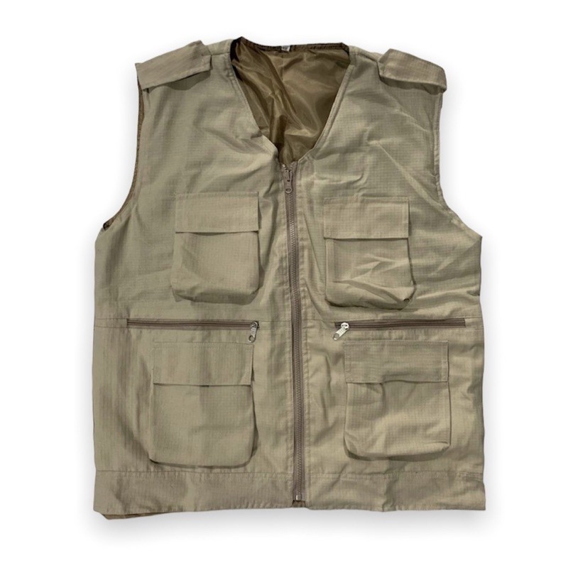 HIJAU HITAM Versatile Multi Pocket Cargo Tactical Vest can be used for ...