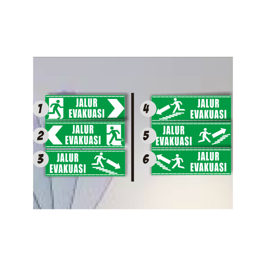 Evacuation Stickers Evacuation Route Stickers, Evacuation Route ...