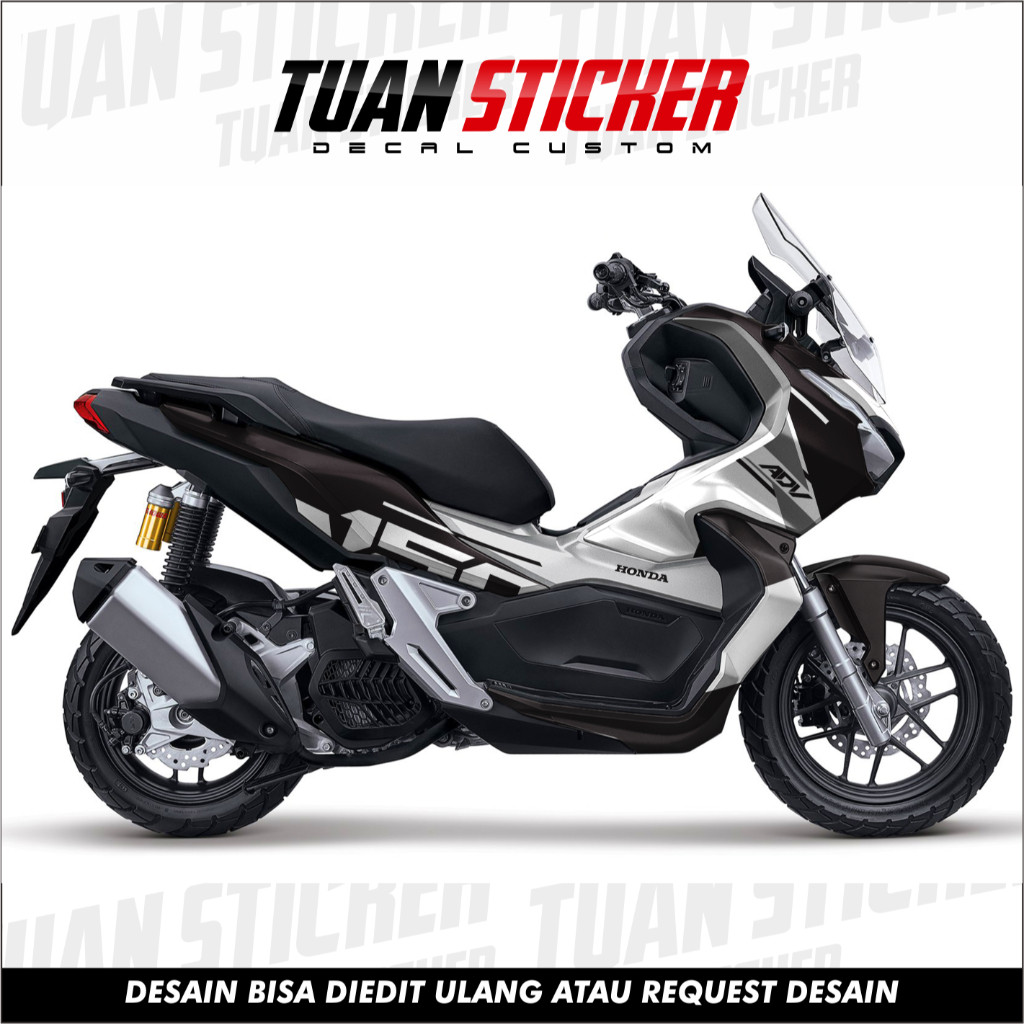 Sticker Decal Sticker Full Body Adv 150 New Motif Simple Black | Shopee ...