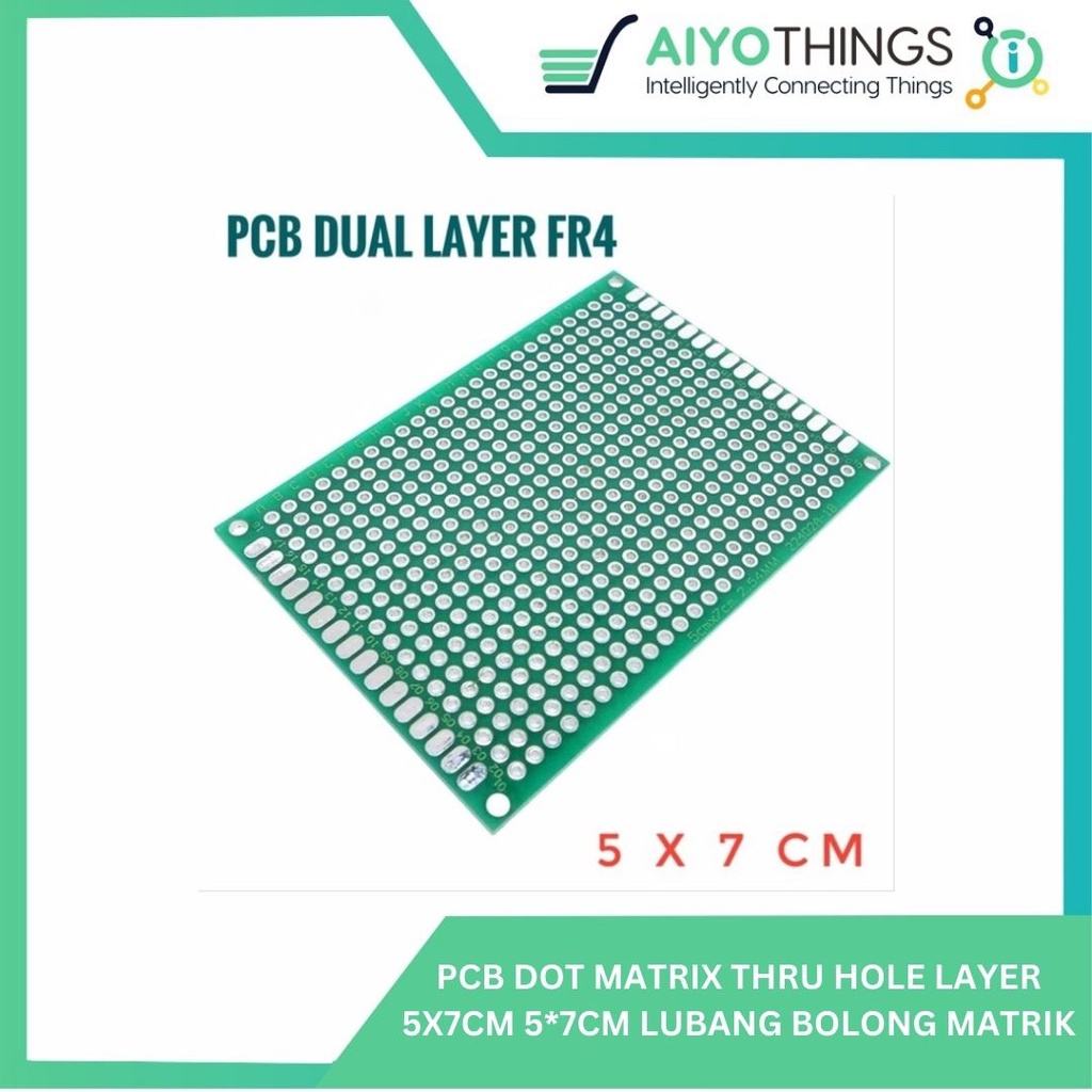 Matrix Thru Hole Layer Dot Hole PCB 5X7CM Double | Shopee Malaysia