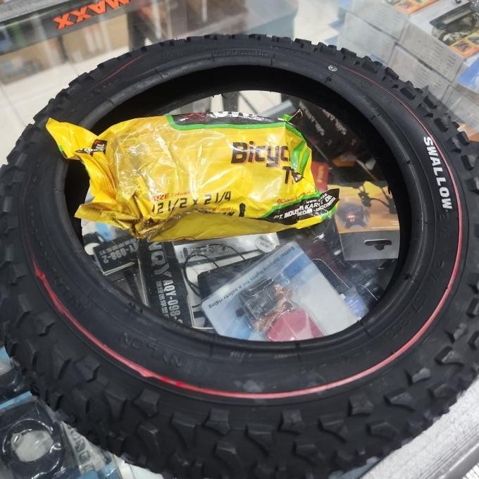 ALTALINE Kids Bike Tires – 12 1/2 X 2 1/4, Domino Youth Tires For BMX & Child's Bike, Wire Bead, 40 PSI