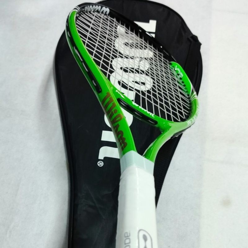 HIJAU Wilson Green Tennis Racket Beginners Ready To Use FREE GRIP