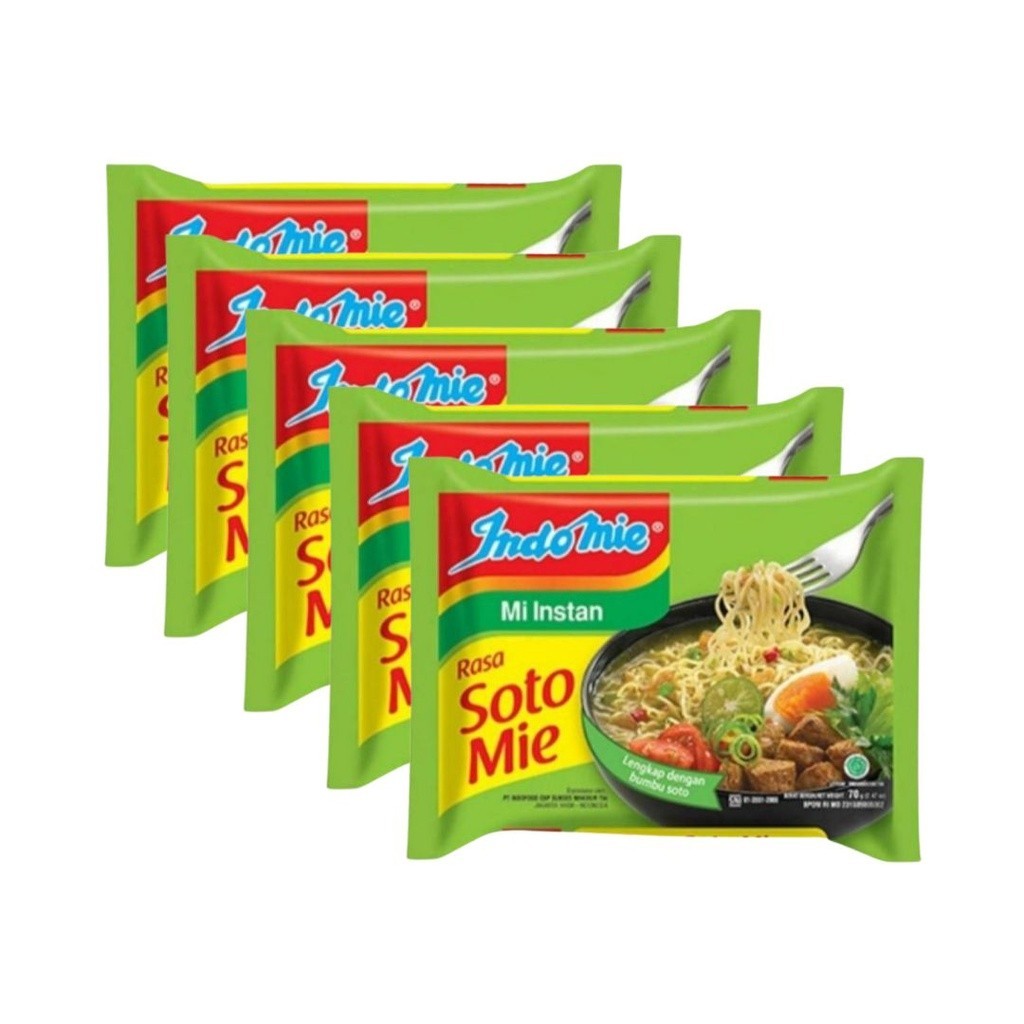 Indomie Instant Noodles Soto Noodles 5 x 70 gr | Shopee Malaysia