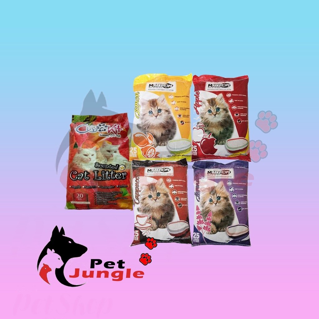 Cub N KIT & MARKOTOPS 20KG Scented Clump Cat Sand (Special Expedition ...